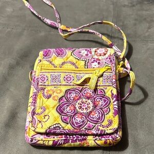 Floral Yellow and Purple Vera Bradley purse